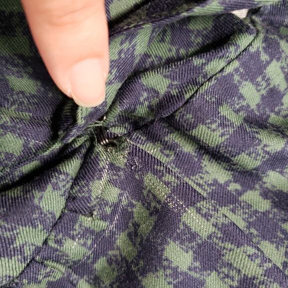 Vintage J.G. Hook Maxi Dress Womens 6 Green Plaid Gingham Equestrian Preppy Hunt - Picture 10 of 16